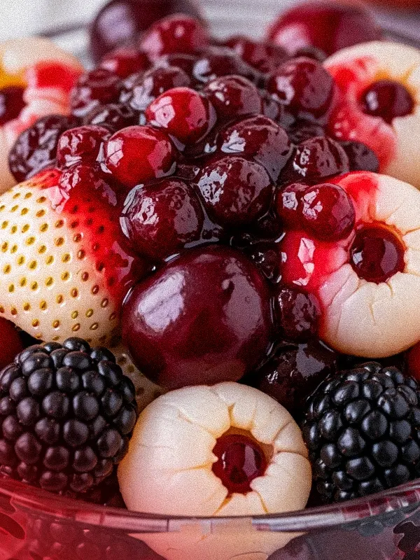 7 recipes suitable for Halloween parties for the whole family Cranberry Fruit Salad Recipe for Halloween