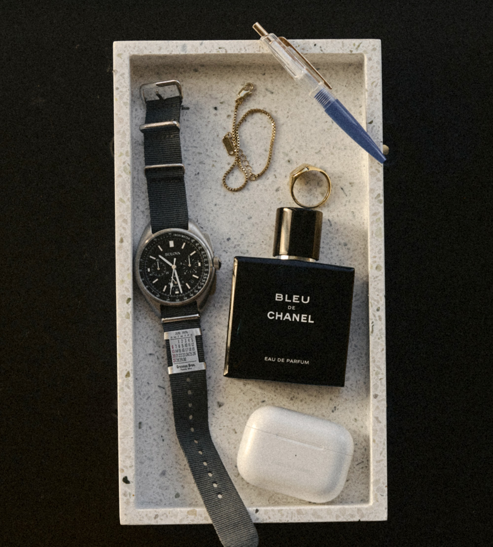 Men's EDC including Bleu de Chanel bottle