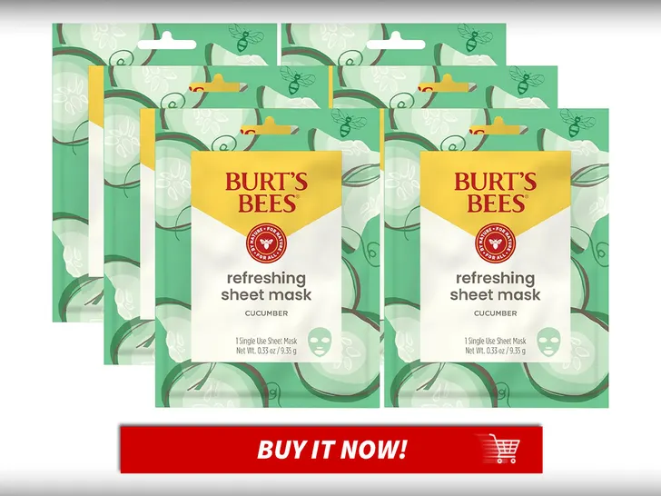 Burt's Bees Refreshing Cucumber Facial Sheet Mask Facial Masks Serums and Peels MAIN