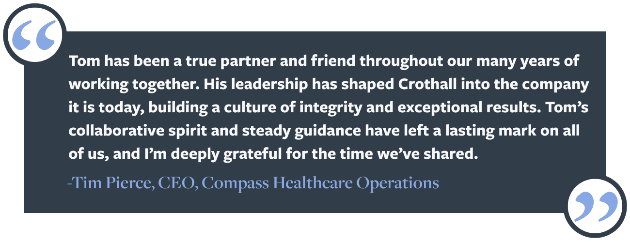 Compass One Healthcare Leaders Celebrate Tom Racobaldo