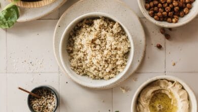 Mediterranean Quinoa Breakfast Bowl with Chickpeas and Chickpeas 61 Mediterranean Quinoa Breakfast Bowl with Chickpeas and Chickpeas