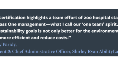 Shirley Ryan AbilityLab receives new Sustainability Award from The Joint Commission 1 Shirley Ryan AbilityLab receives new Sustainability Award from The Joint Commission