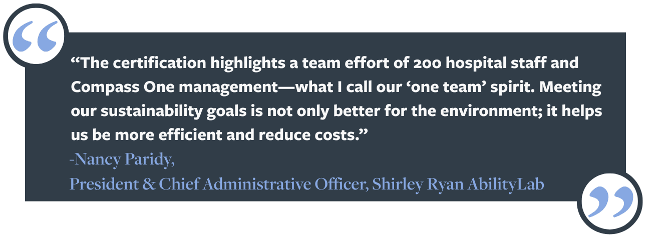 Shirley Ryan AbilityLab receives new Sustainability Award from The Joint Commission