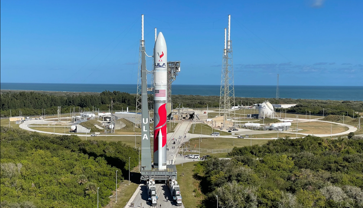T-Minus: Countdown to the 10 best space stories of 2024 10 A rocket stands on a launch pad, surrounded by greenery and blue sky, with the ocean in the background.