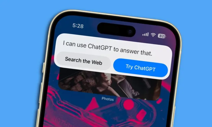 Siri asks to convert the user's query to ChatGPT.
