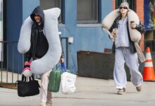 Pete Davidson cut a pregnancy pillow for his girlfriend Elsie Hewitt