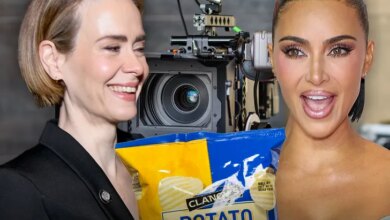 Sarah Paulson spit a chip into Kim Kardashian's eye on the set of "All's Fair."