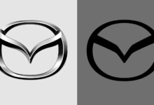 The new Mazda badge is the latest car logo to go flat