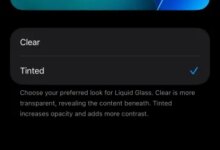iOS 26.1 lets you reduce the transparency of Liquid Glass
