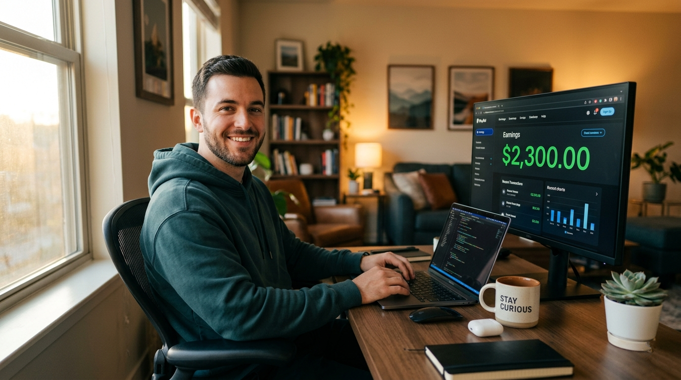 I Made $2,300 Extra Last Month With No Boss, No Office, and No Special Skills — Here's Exactly How